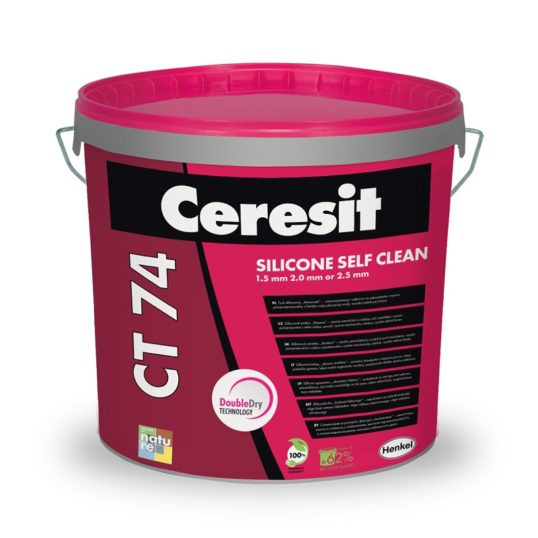 CERESIT CT74 2,5mm Silikónová omietka 25kg