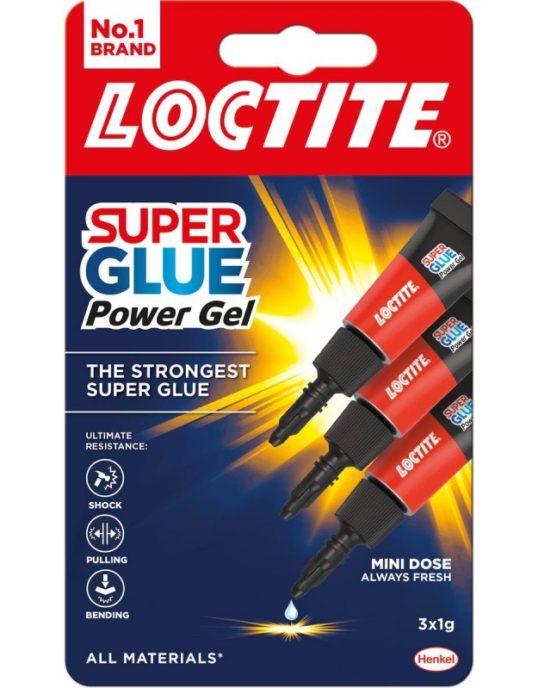 Loctite Super Bond Power Gel Mini Trio 3x1g