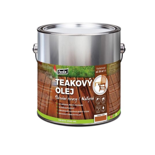 Perdix prírodný teakový olej – teak 2,5l