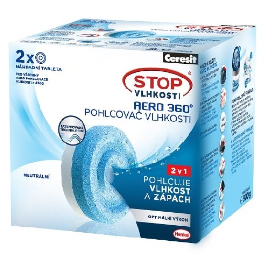 Ceresit STOP vlhkosti náhradné tablety AERO 2x450g